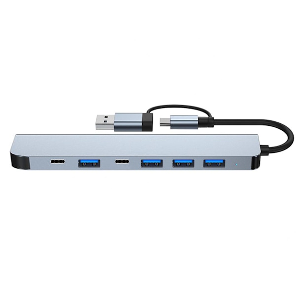 7-i-1 USB-C-hub med multiport-adapter, USB 3.0, 100W PD-laddning för MacBook Air Pro, iPad, Chromebook, Lenovo, Huawei, Surface