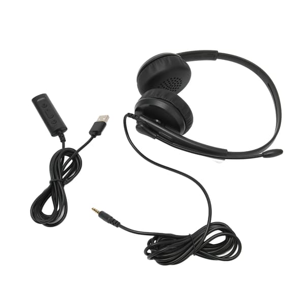 XD1000 USB-headset 3,5 mm støjreducerende mikrofon kundeservice-headset til Skype Webinar Callcenter