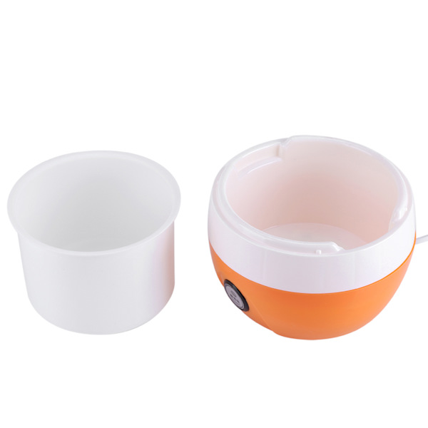 220V 1L elektrisk automatisk yoghurtmaskinmaskin Yoghurt DIY-verktøy Plastbeholder CN-plugg (oransje)