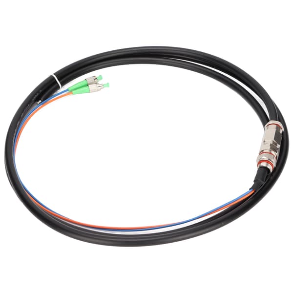 Fiberoptisk kabel 2 trådar skyddsfunktion enkel att installera singelmod optisk fiber patchkabel för instrumentering