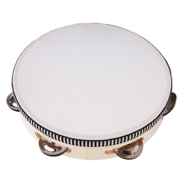 Tambourine Double Row 8in Percussion Jingles Hand Instrument for Party Performance