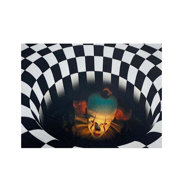Halloween 3D Clown Illusion Matta 40*60cm
