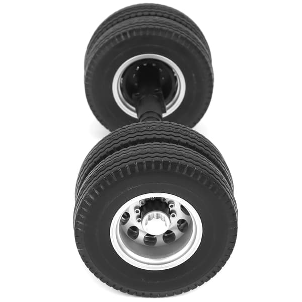 Icke-driven bakaxel däck 10-håls hjulnav passar för Tamiya 1/14 Traktor Trailer