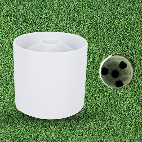 Golf Green Hole Cup Putting Putter -tarvike ytimen kanssa harjoittelemaan valkoista
