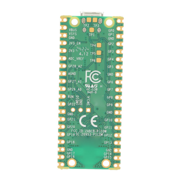 RP2040-mikrokontrollerikehityskortti 26 nastaa 2 Mt muistia 2,4 GHz mikro-ohjainkortti Raspberry Pi Pico W:lle