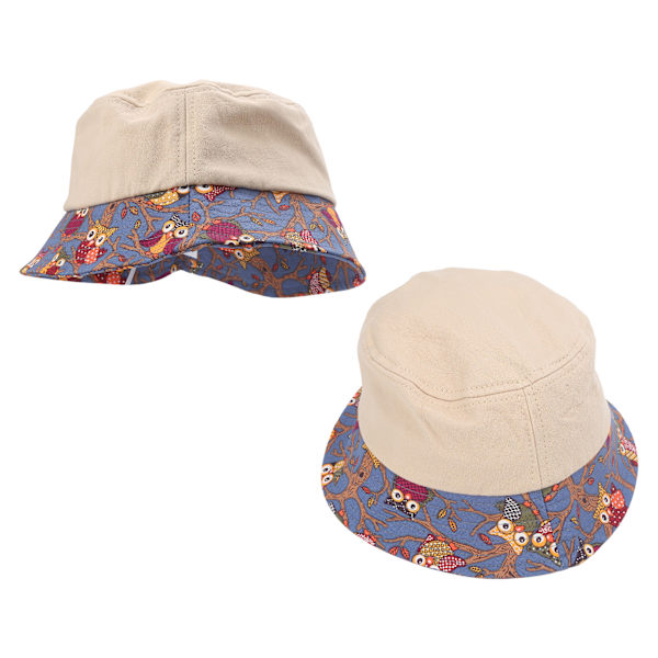 Baby Caps Bomull Bred Bremskjerm Bucket UPF 50+ Solbeskyttelse Pustende Sommer Strand Barn HatterB