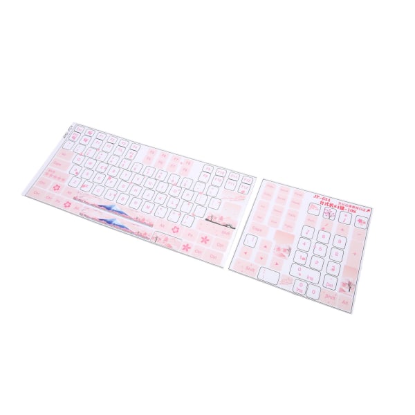 Tastaturklistermærker Universal Desktop Computer Mekanisk Tastatur Klar Smukke engelske Keycap Button Stickers