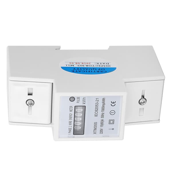 XTM35S 220V Digital 2P Din-skena Elmätare Elektronisk KWh-mätare
