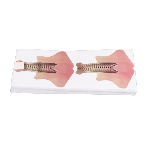 100 st Nail Form Extension Stickers Numbers Längder Markerade Självhäftande Nail Tips Guide Sticker