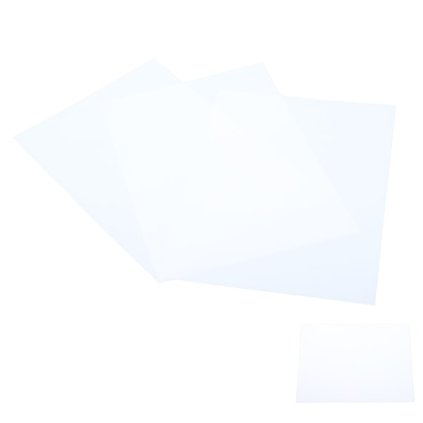 10 stk krympeark BOPS varmekrympbar film Dobbeltsidig utskrift Håndmalt tilbehør (hvit)