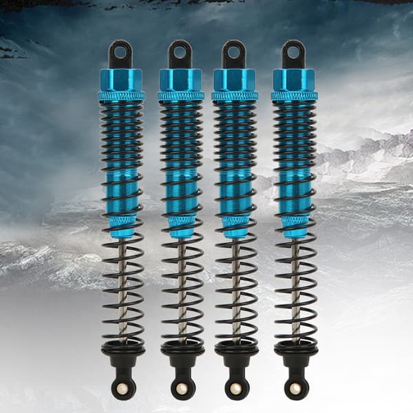 CNC Universal Støddæmper 127mm Passer til TRX4 SXC10 D90 1/10 RC Bil (Blå)