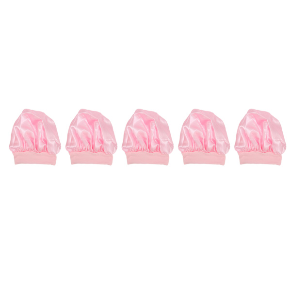 5 st Nattsömn huvudbonad hatt Förhindra håravfall Andas silke satin cover