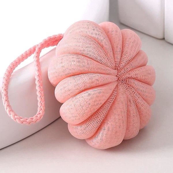 3 st Pumptvättsvamp Hem Skrubbar Badrum Rosa Löddrande Puff Använd Söt Bad Dusch för Hushåll