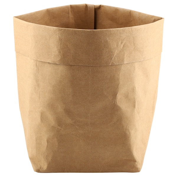 Kraftpapperspåse Blomkruka Krukväxt Överdrag Behållare Multifunktionell Förvaringspåse (25*25*40cm)