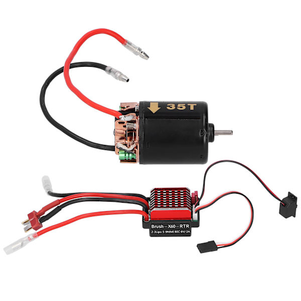 540 Harjattu moottori 360A ESC T-pistokkeella, sopii tamiya 1/10 RC Car Model35T