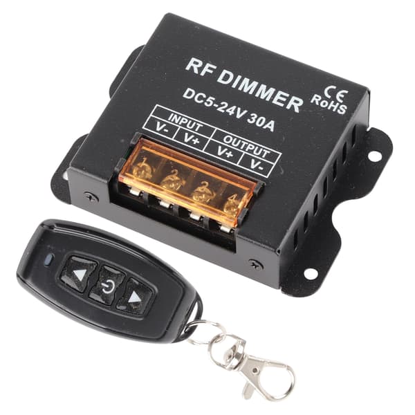 LED enfarget dimmerkontroller 3 taster RF trådløs fjernkontroll med stor effekt