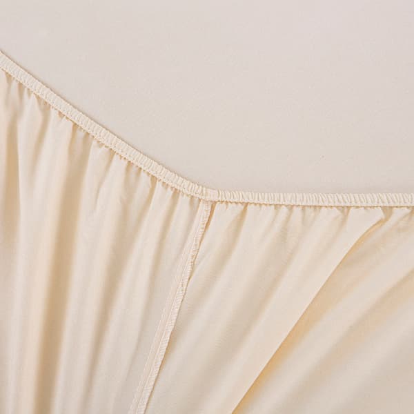 Dammtätt borstat mikrofiberlakan Gult 180*200+30cm