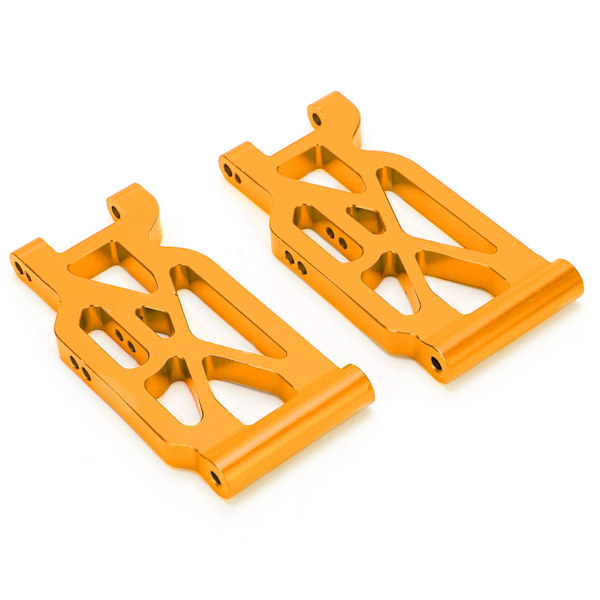 2 stk. RC front svingarm i aluminiumlegering, fjernkontrollbil i metall, oppgraderingsdeler for WLtoys 104001 1/10 RC-bil, gull