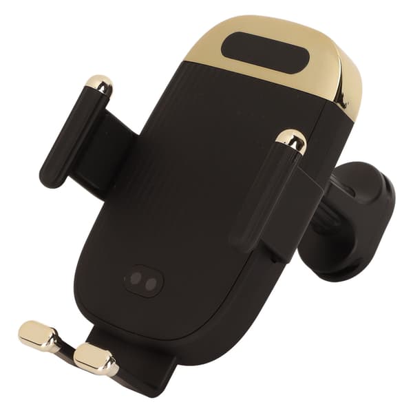 Trådløs Biloplader Hurtig Opladning Infrarød Sensor Telefonholder til Bilens Luftventil Sort 15W