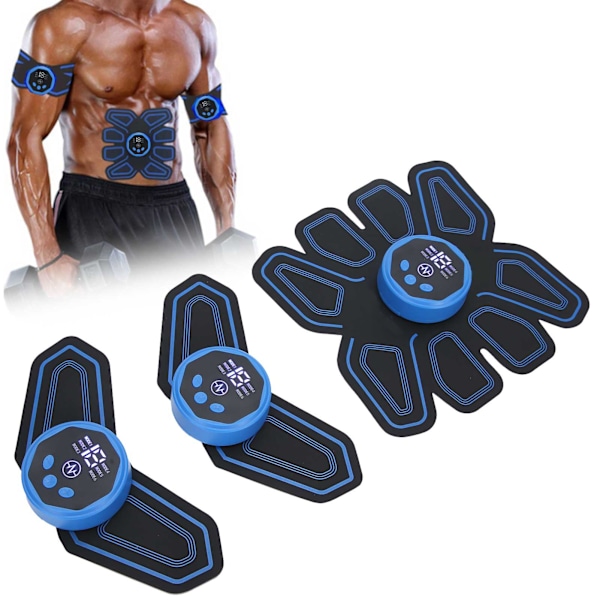 EMS Fitness Belt Sähköinen vatsalihasten treenaaja stimulaattori kiinteyttävä laihdutus vyötärötarra