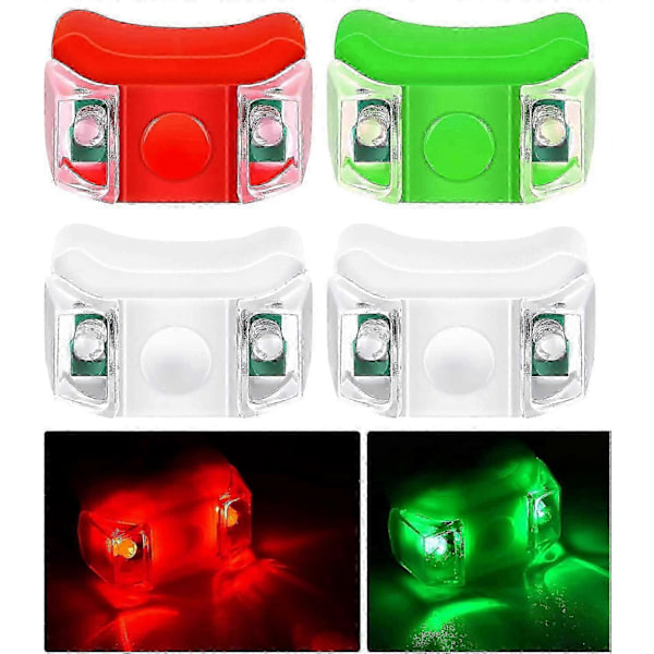 LED-veneilyvalot, varoitusvalo, 3 säätötilaa, 4 kappaletta