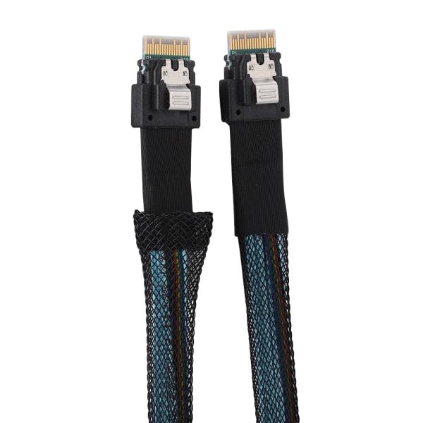 Cabledeconn Slim SAS 38pin SFF-8654 till SFF-8654 Server HDD Dataöverföringskabel 1M