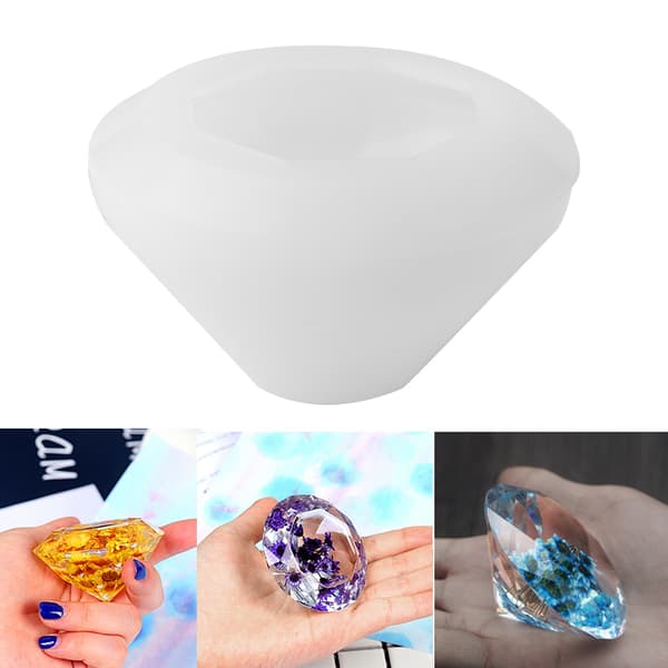 DIY Værktøj Diamantformet Form Halskæde Ørering Vedhæng Smykker Silikoneform