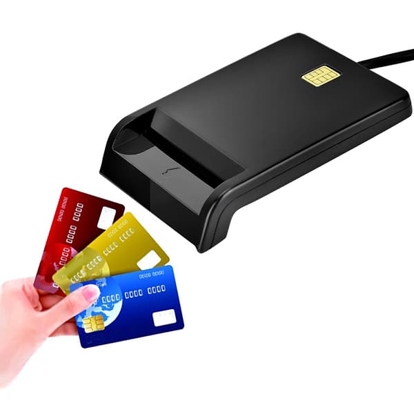 Smart Card Reader til ID CAC DNIE ATM IC SIM Bank Card Cloner Connector til Windows