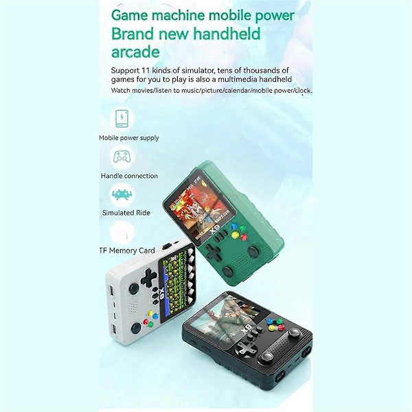 X9 Kannettava pelikonsoli 10000+ peliä 3,5 tuuman Arcade 2000 MAh C