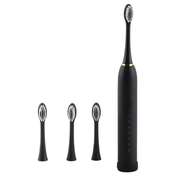 Elektrisk Tandbørste Børn Voksne Universal Fuldautomatisk Ultra Sonic Blød Børste Oral Care Produkter Sort