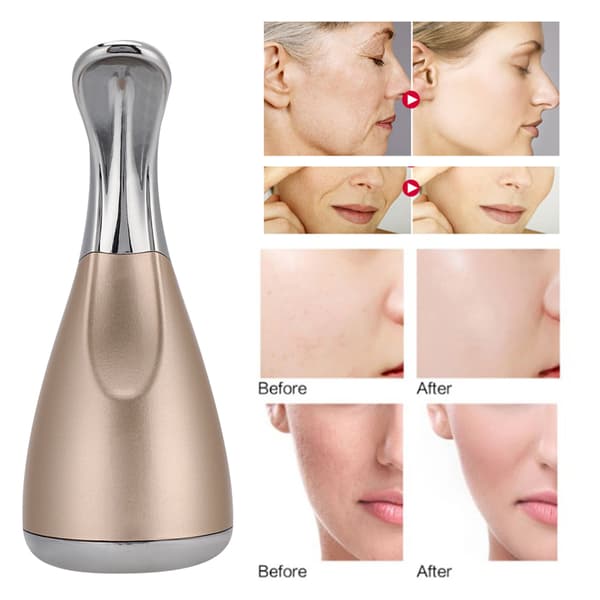 Bärbar magnetisk terapi vibration ögon ansiktsmassage hud anti-aging skönhetsmaskin