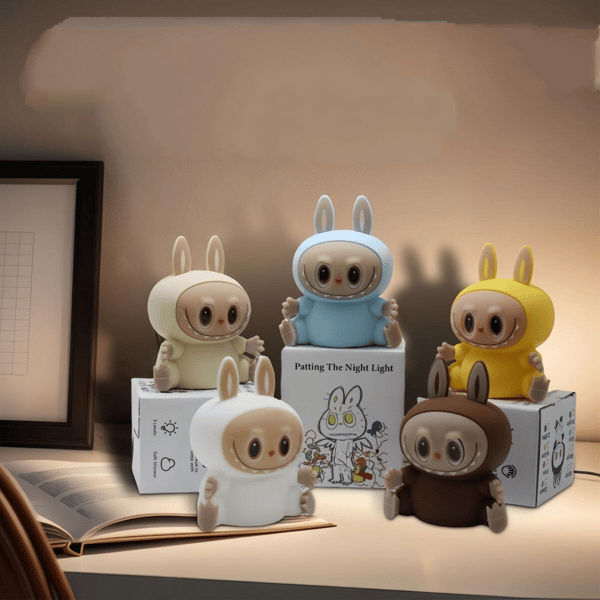 Monsters Warm - Touch-Controlled Night Light - USB-Charged, Cozy Bedroom Timer Gift for Kids (brown) brown brown brown Warm light