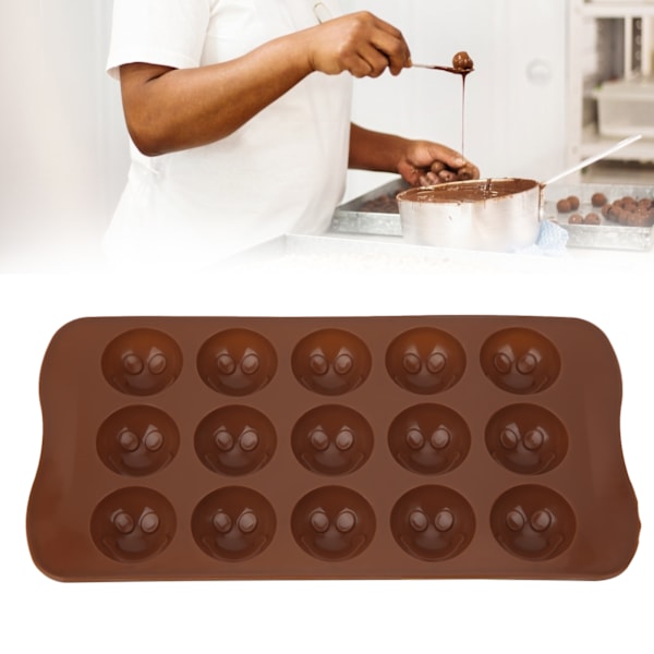 Kageform Ansigt Formet DIY Slik Chokolade Silikoneform Køkken Bage Tilbehør Ansigt