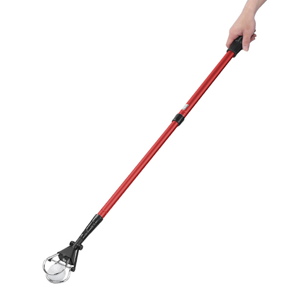 Aluminiumlegering Lättvikts Fem Sektioner Retractable Gratis Justerbar Golfboll Plockare Retriever Verktyg Tillbehör Röd/Svart 60-183cm