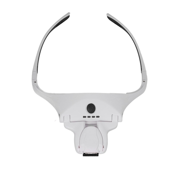 Huvudband Lupp USB Laddning Akryl Optiska Linser Ergonomisk LED Upplyst Handsfree Förstoringsglas För Läsning