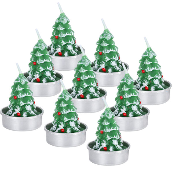 3 set julgran mini ljus romantisk middag ljus dekoration prydnader