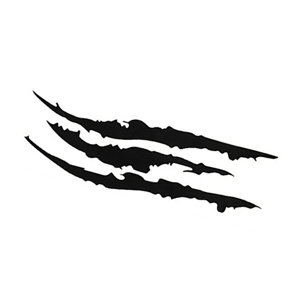 2 stk. klo-bilklistremerker, kule, unike, 35 cm lange monsterklo-bilklistremerker for frontlykter, panser, svart