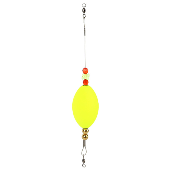 Red Fish Cork Float fiskeutstyr Høy følsomhet Slitesterk Bobber Stick for Deepwater Yellow