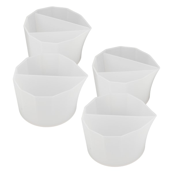 4 Styles Split Cups Tee tee-se-itse-maalin kaato silikoni Uudelleenkäytettävä maali Aromaterapia sulava vahan kaatokuppi