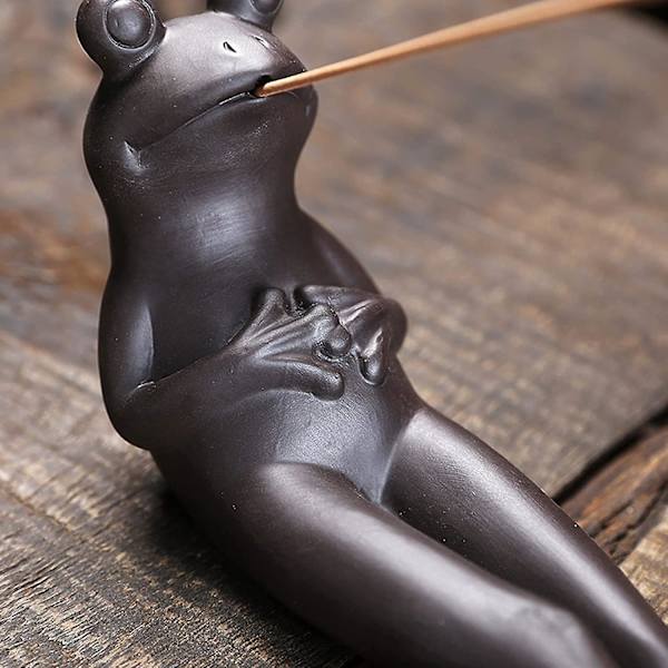 Antik frø røgelsesholder - Aromaterapi ornament til hjem, yoga og meditation