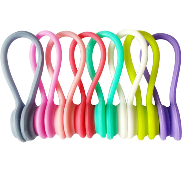 Multifunktionel magnetisk øretelefonkabelopruller kabelholder organizer clips kabelclips