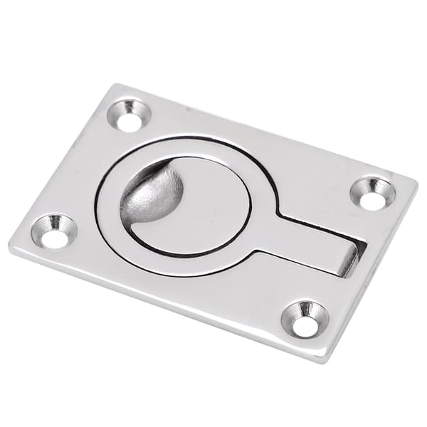 Holdbar Rustfritt Stål Marine Båtdekk Løfte Ring Dørknapp Håndtak Trekk Ring Spenne (64*44)