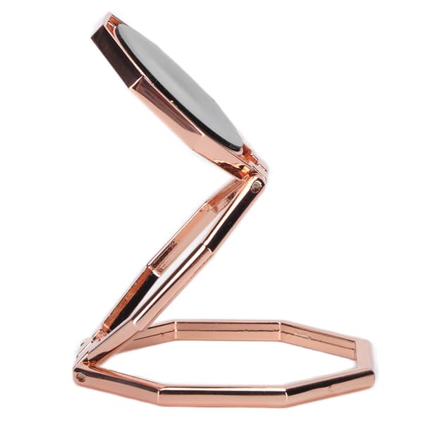 Telefonringhållare roterbar vikbar magnetisk specialformad fingerkickstand stativ roséguld