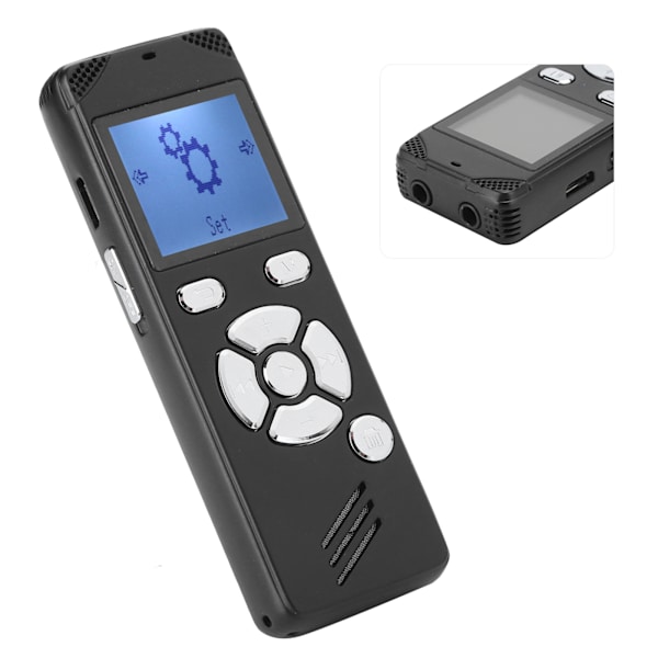 8 GB digital lydopptaker i aluminiumlegering, smart opptaksutstyr, MP3-spiller