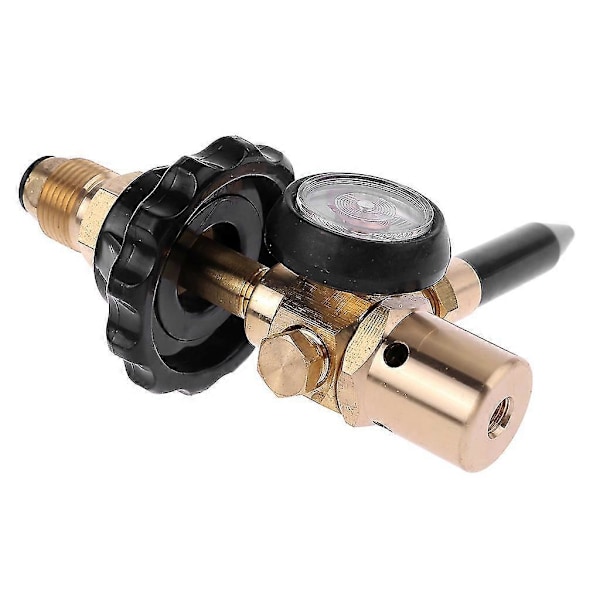 Mässing Helium Latex Tryckreducerare Med Tryckmätare För G5/8 Tank Ballongpump Regulator Zekai