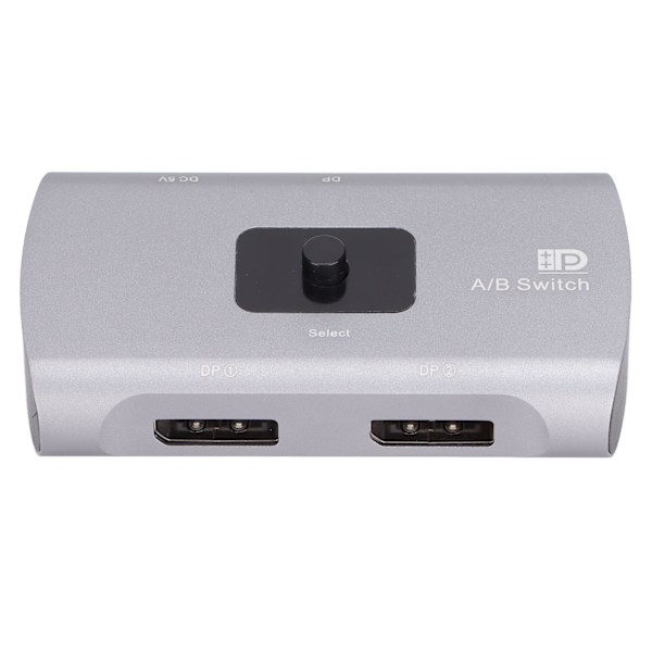 DP A/B-bryter 3D visuelle effekter DP1.2 toveis bryterkonverter 4K 60Hz DC 5V ekstern strømforsyning