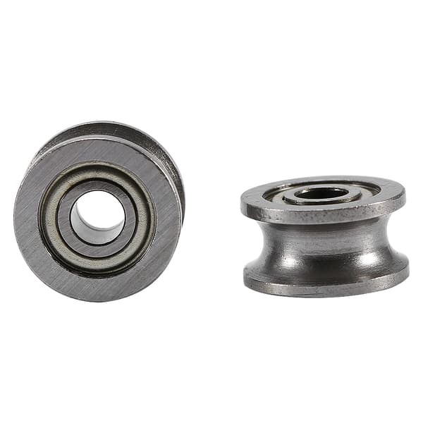 10st U624ZZ U-spår kullager styrrulle för linjär rörelsesystem på räls 4*13*7mm
