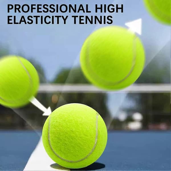 10 stk. tennisbolde til træning med høj modstandsdygtighed og netpose til begyndere og konkurrence 10pcs