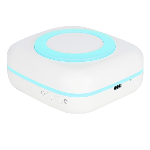 Mini-skrivare 200DPI Bärbar 8,8x8,5x3,7cm TypeC Termisk Skrivar Enhet med 800mAh Batteri(Blå )