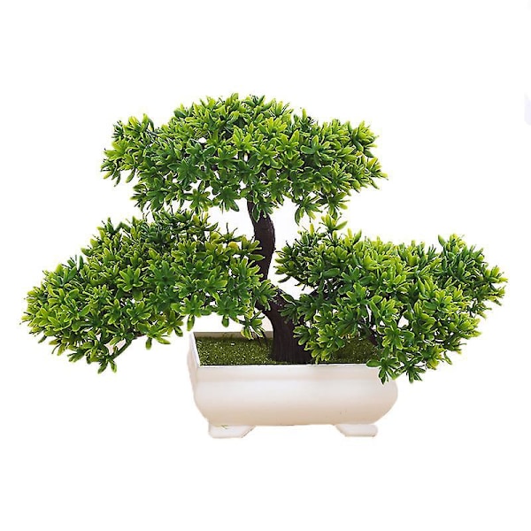 Kunstig Fyrretræ Bonsai Plante til Kontor/Vindueskarm/Have